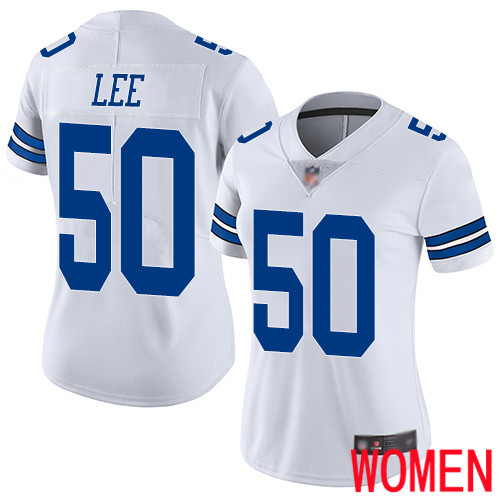 Women Dallas Cowboys Limited White Sean Lee Road #50 Vapor Untouchable NFL Jersey